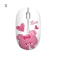 thumbnail image 2 of Visland Wireless Mouse, 2.4G Noiseless Mouse with USB Receiver 1600 DPI and 3 Buttons, Cartoon Butterfly Flower Animal Insect Pattern - Portable Computer Mice for PC, Laptop with Windows System, 2 of 8