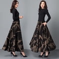 thumbnail image 2 of BUYISI Casual Floral Aline Skirt for Women with Pockets and High Waist Design Yellow M, 2 of 8