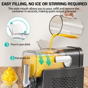Jacgood Slushie Machine for Home - No Ice Needed 70oz Slushy Machine, with Self-Cleaning & 6 Preset Programs Frozen Drink Maker,Frozen Margaritas, Frappés, Milkshake, and More
