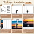thumbnail image 5 of Wallpaper Ventura Pier Peel and Stick Wall Murals 100"H x 144"W Removable PVC Wall Paper Self-Adhesive Wall Paintings Art Decor for Bedroom Living Room, 5 of 7