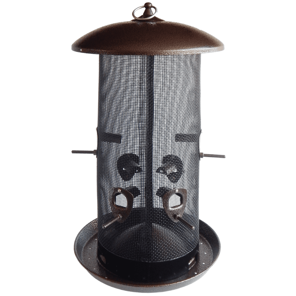 More Birds Giant Combo Screen Bird Feeder, 6 Feeding Ports, 10 Lb Seed