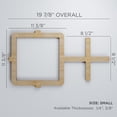 thumbnail image 2 of Ekena Millwork 19 7/8"W x 11 3/8"H x 3/8"T Small Carlisle Decorative Fretwork Wood Wall Panels, Birch, 2 of 6