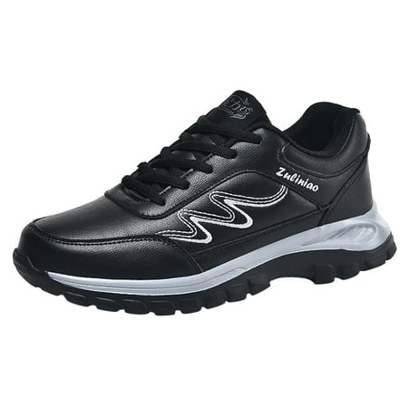 

HSMQHJWE Work Shoes For Men Comfort Sneaker For Men Fashion Autumn Men Sports Shoes Flat Non Slip Waterproof Lace Up Simple Texture Casual Style Mens Lite Adapt V3 Sneaker -