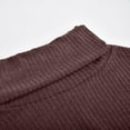 thumbnail image 6 of DondPO Sweaters for Women Turtleneck Sweater Women Women's High Neck Knit Top Casual Long Sleeve Pullover Sweater Shirt Long Sleeve Shirts Womens Tops Coffee 3XL, 6 of 6