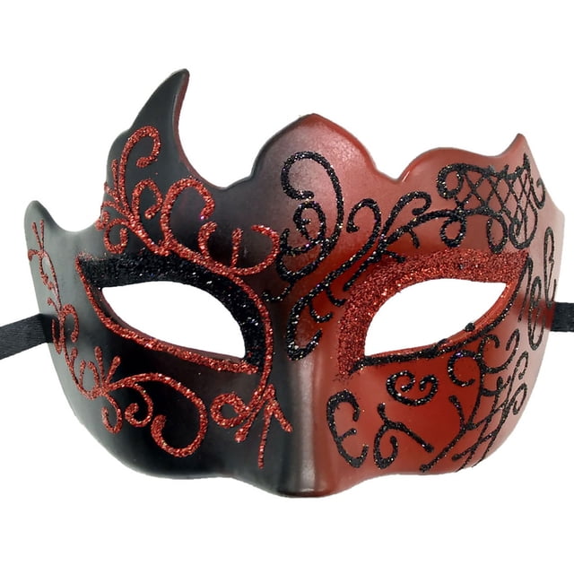 Máscara de maquillaje de carnaval para hombres Máscara romana de carnaval Máscara de fiesta de actuación Máscara facial para hombres