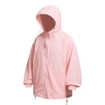 thumbnail image 2 of Jinhomg Mens UPF 50+ Zip Up Jacket UV Ice Silk Sun Protection Hooded Jacket Drawstring Breathable Outdoor Hoodie Jackets for Fishing Hiking Workout Pink,L, 2 of 5