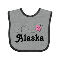 Inktastic Alaska Butterfly Girls Baby Bib