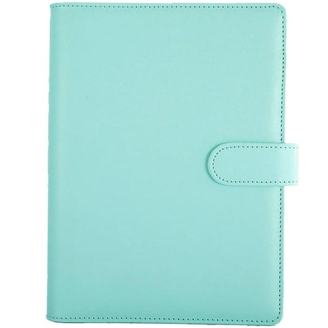 POINTERTECK A5/A6 Synthetic Leather Notebook Binder Refillable 6 Ring Binder Loose Leaf Planner Binder Cover with Magnetic Buckle Closure Professional Binder Organizer for DIY