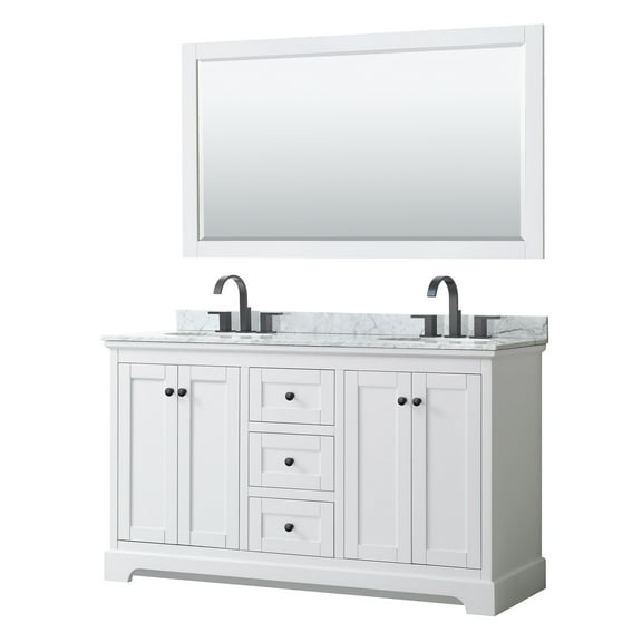 Wyndham Collection Wcv232360dcmunom58 Avery 60" Free Standing Double Basin Vanity Set -