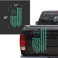 thumbnail image 2 of Distressed Betsy Ross Flag 1776 American USA US Flag Truck Tailgate Vinyl Decal fits Most Pickup Trucks EUA Flag Rear Graphic Bumper Sticker for Car SUV Van Windows (11" x 20", Mint), 2 of 8
