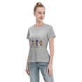 thumbnail image 4 of T-Shirt Basique à Manches Courtes pour Femmes une Pièce, 4 of 6