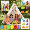 thumbnail image 6 of Set 12 Pack Fillable Easter Eggs Toy Plastic Openable Surprise Eggs with Mini Figures Party Favor for Kids Age 3 Plus Egg Hunt Classroom Prize 1 Set, 6 of 6
