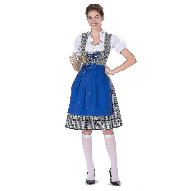 Womens Dirndl, German Oktoberfest Costume Dress, Traditional Fashion Skirt, Dirndl Blouse For Oktoberfest, Pink