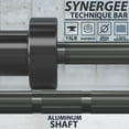 thumbnail image 3 of Synergee 15lb Technique Barbell Black Aluminum Bar for Form & Technique Training for Power & Olympic Lifting., 3 of 7
