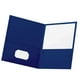 thumbnail image 3 of Fólder laminado Oxford doble solapa Tamaño carta Azul Marino Paquete C/5, 3 of 3
