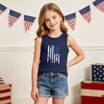 thumbnail image 5 of ZACPNCV Kids 4Th Of July Tank Top Patriotic Sleeveless Tees Stars Stripes Print Crewneck Summer Casual Shirt for Boys Girls 3-15Y E-Navy, 5 of 8