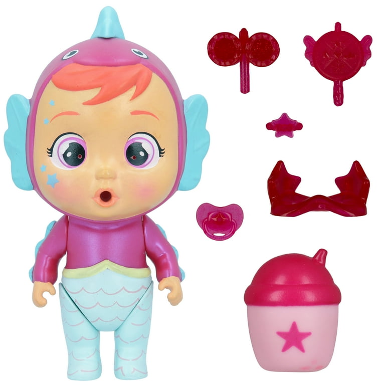 Cry Babies Magic Tears Pink Edition, Pieces Doll Playset with