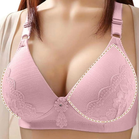 

Lenago Plus Size Sports Bras for Women High Support Large Bust Women s Thin Large Size Breathable Gathered Underwear Women s Non-steel Bra Daily Bra Nursing Bra on Clearance