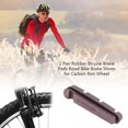 thumbnail image 3 of 1 par de pastillas de freno de bicicleta de goma, zapatas de freno de bicicleta de carretera para rueda de llanta de carbono, 3 of 9