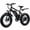 black, variant on ZNH 1000W Fat Tire Electric Bike, 20×4" Off Road E-Bike, 48V 13Ah Battery, 20MPH, 40+ Miles, UL2849 Certified，Gray