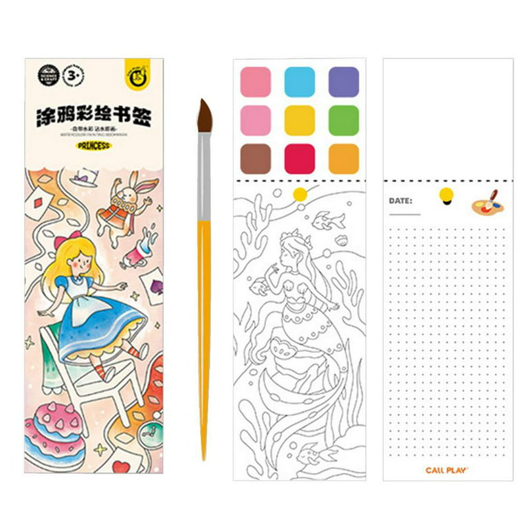 Tohuu Watercolor Book for Kids Instructional Travel Pocket Watercolor Set  Water Painting Book Kids Children's Diy Coloring Gouache Doodle Book  attractively 
