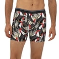 thumbnail image 2 of Cauagu Roosters 2 Print Men's Boxer Briefs, Funny & Cute Underwear Elastic Waistband Briefs Ideal Gift for Men,1-Pack, 2 of 7