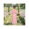 thumbnail image 5 of Sunny Fashion Girls Dress Rose Halter Textured Dot Chiffon Party Holiday Spring Summer Sundress 7 Years, 5 of 7