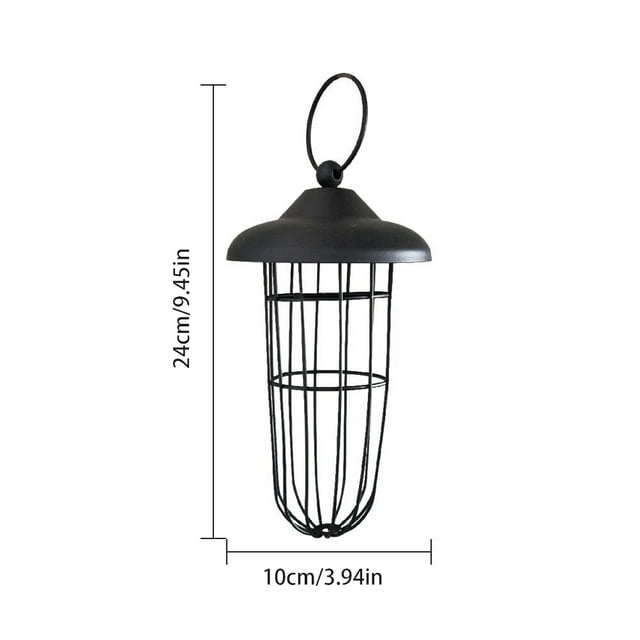 Comedero Para Pájaros Al Aire Libre, Soporte Para Bola De Grasa Colgante, Comedero Para Pájaros De Metal, Dispensador De Comida Para Pájaros