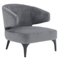 thumbnail image 2 of Sagebrook Home Wood, Round Back Accent Chair, Gray, 2 of 4