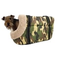 thumbnail image 3 of para perros Tote Retro Carrier Durable Más fácil de limpiar Transportines para perros para Mini Poodle Teddy Miniature Schnauzer - 2 Terciopelo 2 Yinane portador de cachorros, 3 of 7