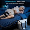 thumbnail image 4 of Cold Therapy Machine for Knee, Waist, Leg & Full Body – Ice System with Universal Pad, Timer & Temp Control, 10H Ice Retention, 15Qt Cooler, Quiet Pump for Bedrest, 4 of 7