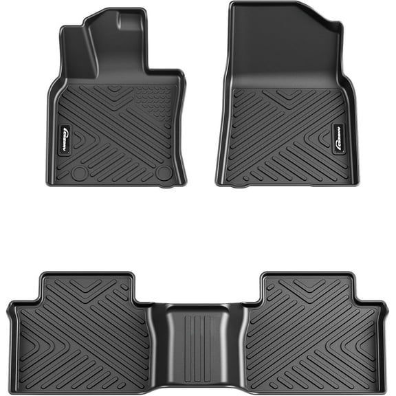 AOILE 3D TPE Floor Mats for Toyota 2018-2024 (LE SE XLE XSE 2.5L/3.6L Gas), 2 Row Front & Rear Liner, All Weather Protection Odorless, Black