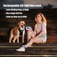 thumbnail image 4 of YIXIGGC Retractable Dog Leash Upgraded Rechargeable with LED Light, One-Hand Brake and Unlock Tangle Free Pet Leashes 16ft/5m Nylon Tape for up to 88lbs Small Medium Large Dogs DYF329-2262, 4 of 7
