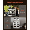 thumbnail image 4 of KFFKFF Commercial Drip Coffee Maker, 24 Cups Coffee-Maker Machine with 4 Glass Carafes and 4 Decanter Warmer Plates, Stainless Steel Dual-Head Coffee Brewer, 4 of 9