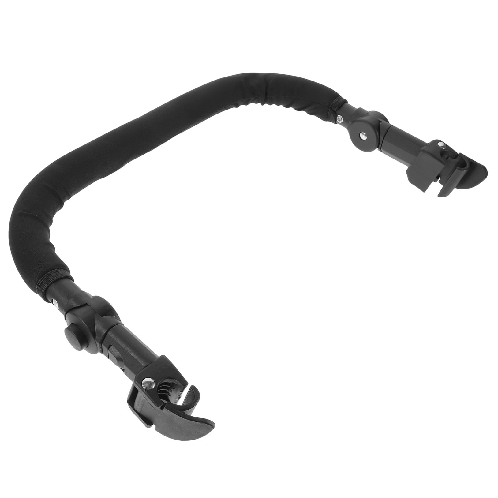 OUNONA Universal Stroller Handlebar Arm Bar Black Sponge Plastic Adjustable Safety Enhancement 1Pack
