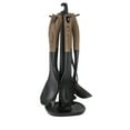 thumbnail image 1 of JS Gourmet - Ensemble d'Ustensiles de Cuisine avec Support de Rangement, Brun, 1 of 3