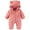 1-Pink, variant on Baby Girl Boy Jumpsuit Hooded Bear Ear Snowsuit Long Sleeve Zipper Warm Outfits Winter Baby Essentials for Toddlers Baby Girls and Boys 6-9 Months