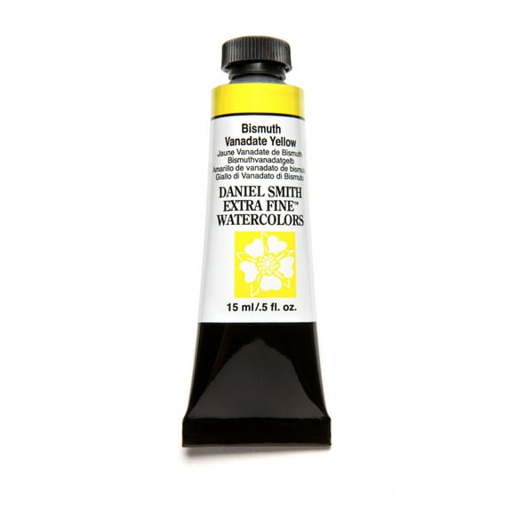 Daniel Smith Extra Fine Watercolor, 15 ml, Bismuth Vanadate Yellow