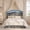 Grey, variant on melmine Queen Size Bed Frame with Hidden Storage Compartment & LED Lights Upholstered Bed Frame with Headboard & Charge Station & Bed Skirt,Beige
