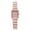 Rose Gold, variant on Fashion Starry Sky Steel Band Women's Bracelet Watch Simple Casual Full Diamond Quartz Women's Watch