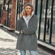 thumbnail image 4 of Chaqueta larga de polar con capucha para mujer, abrigo de felpa esponjosa de manga larga de talla grande, chaqueta de polar de peluche cálida, sudadera con capucha de invierno, cárdigan (XL), 4 of 5