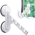 thumbnail image 1 of Wall-Mounted Clothes Drying Rack Foldable Laundry Drying Rack - Invisible Balcony Coat Rack Strong Suction Cups No Punching Multi-Function Window Four, 1 of 5