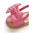 thumbnail image 5 of Luxsea Summer Baby Girls Shoes Non-Slip Canvas Bowknot Toddlers Newborn Infantil Sandals, 5 of 10