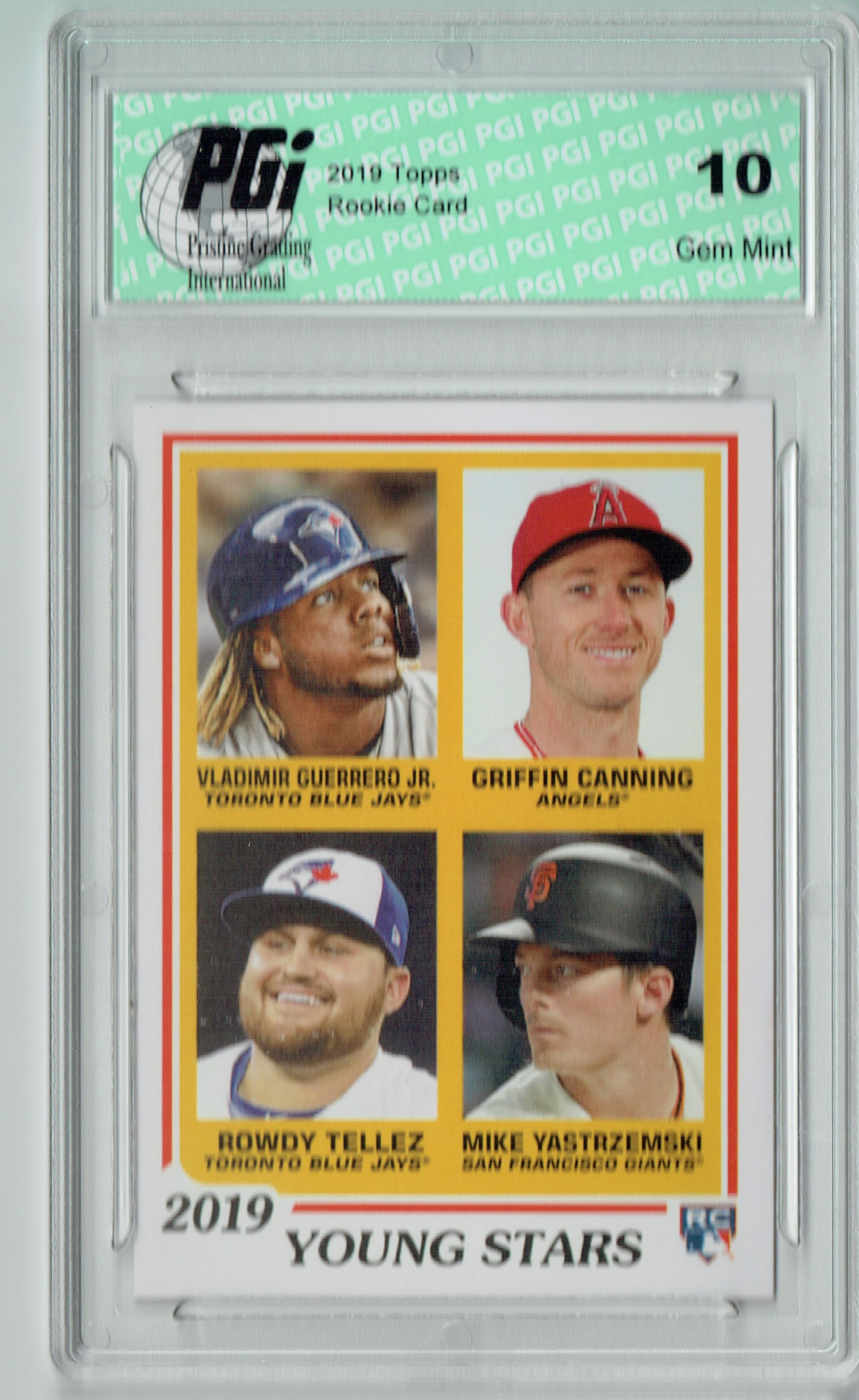 Vladimir Guerrero Jr. Mike Yastrzemski +2 2019 Topps #270 TBT Rookie Card  PGI 10 - Walmart.com