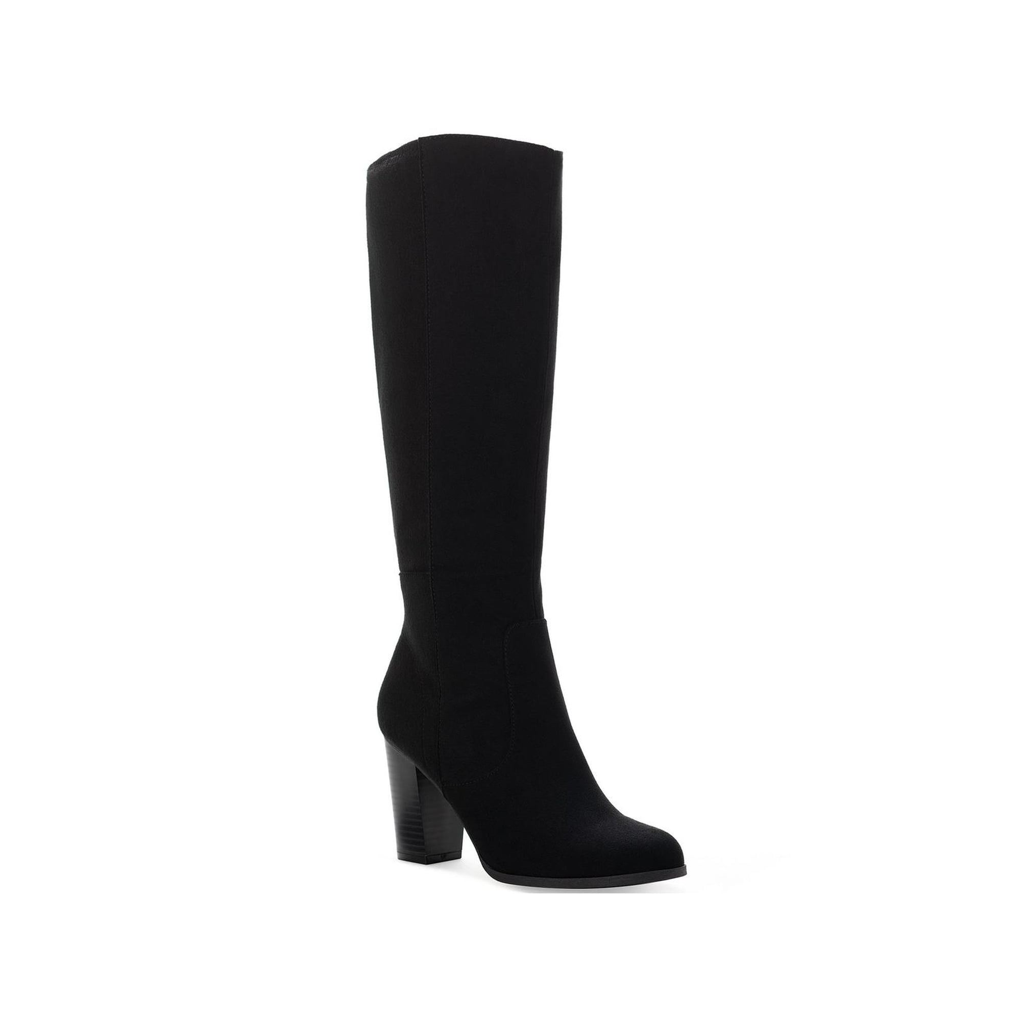 Style & Co. Womens Addyy Faux Suede Extra Wide Calf Knee-High Boots