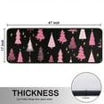 thumbnail image 5 of Kitchen Rugs Sets Of 2,Black and Pink Christmas Tree Pattern Anti Fatigue Kitchen Mat Rugs Non Slip Washable,Decorative Kitchen Floor Mats for Kitchen,Sink,Laundry,17"x47"+17"x47", 5 of 5