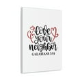 thumbnail image 2 of Scripture Walls Love Your Neighbor Galatians 5:14 Red Heart Christian Wall Art Bible Verse Print Ready to Hang Unframed, 2 of 18