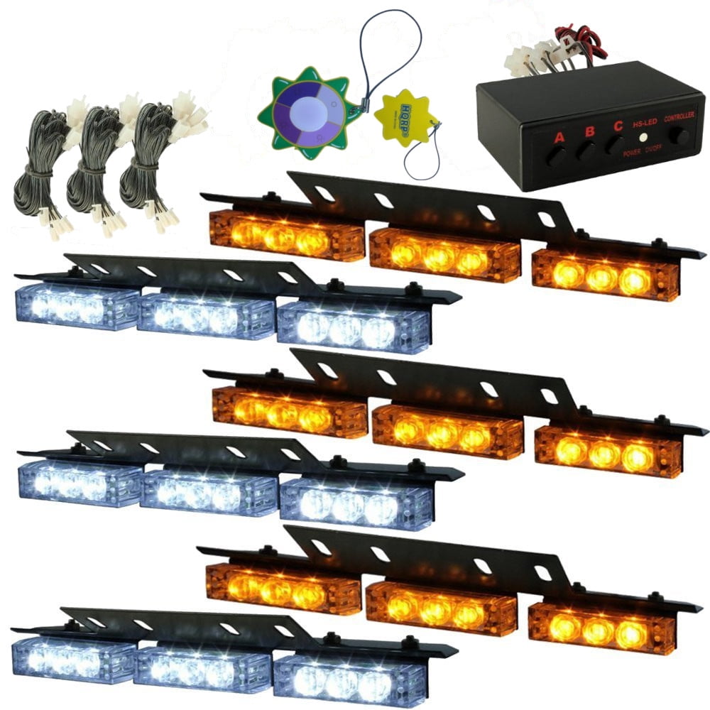 54 LED EXTENSIONS Emergency Truck Car Strobe Flash Light Grill Front Back 
