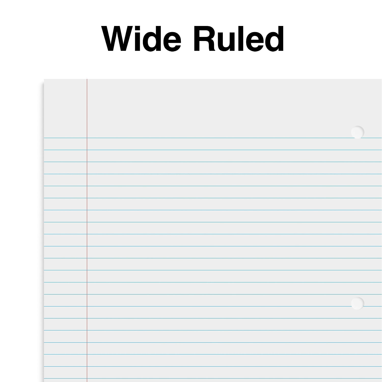 Staples Premium 1-Subject Notebook 8" x 10.5" Wide Ruled 100 Sheets Blue 12/Carton (TR20957CT)