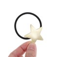 thumbnail image 5 of Unique Bargains 1 Pc Elegant Pentagram Scrunchies Hair Elastic Band Gold Tone Black, 5 of 5